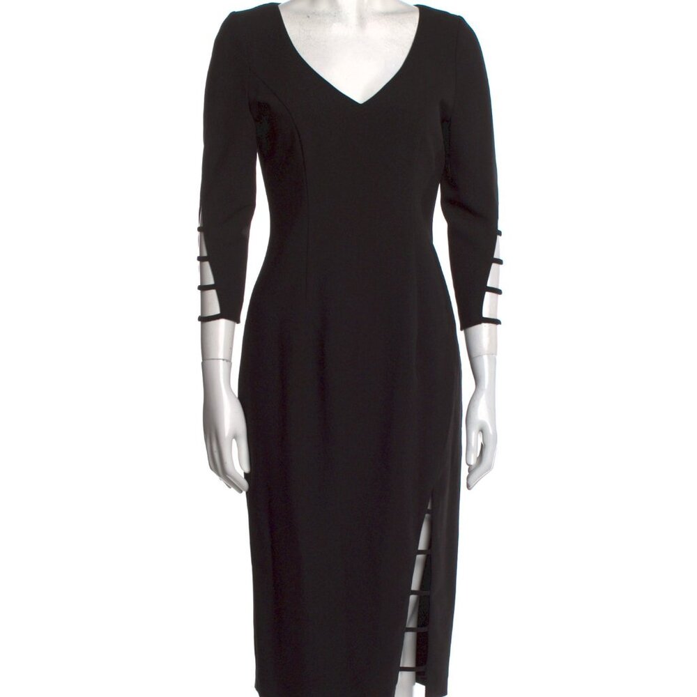 Black Halo 3/4 Midi Dress